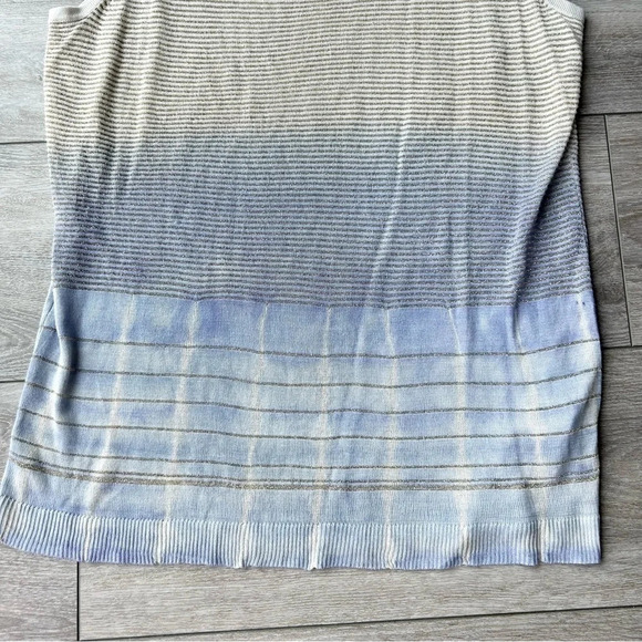 Tan  Jay Ombre Metallic Knitted Sleeveless Tunic - Picture 9 of 12